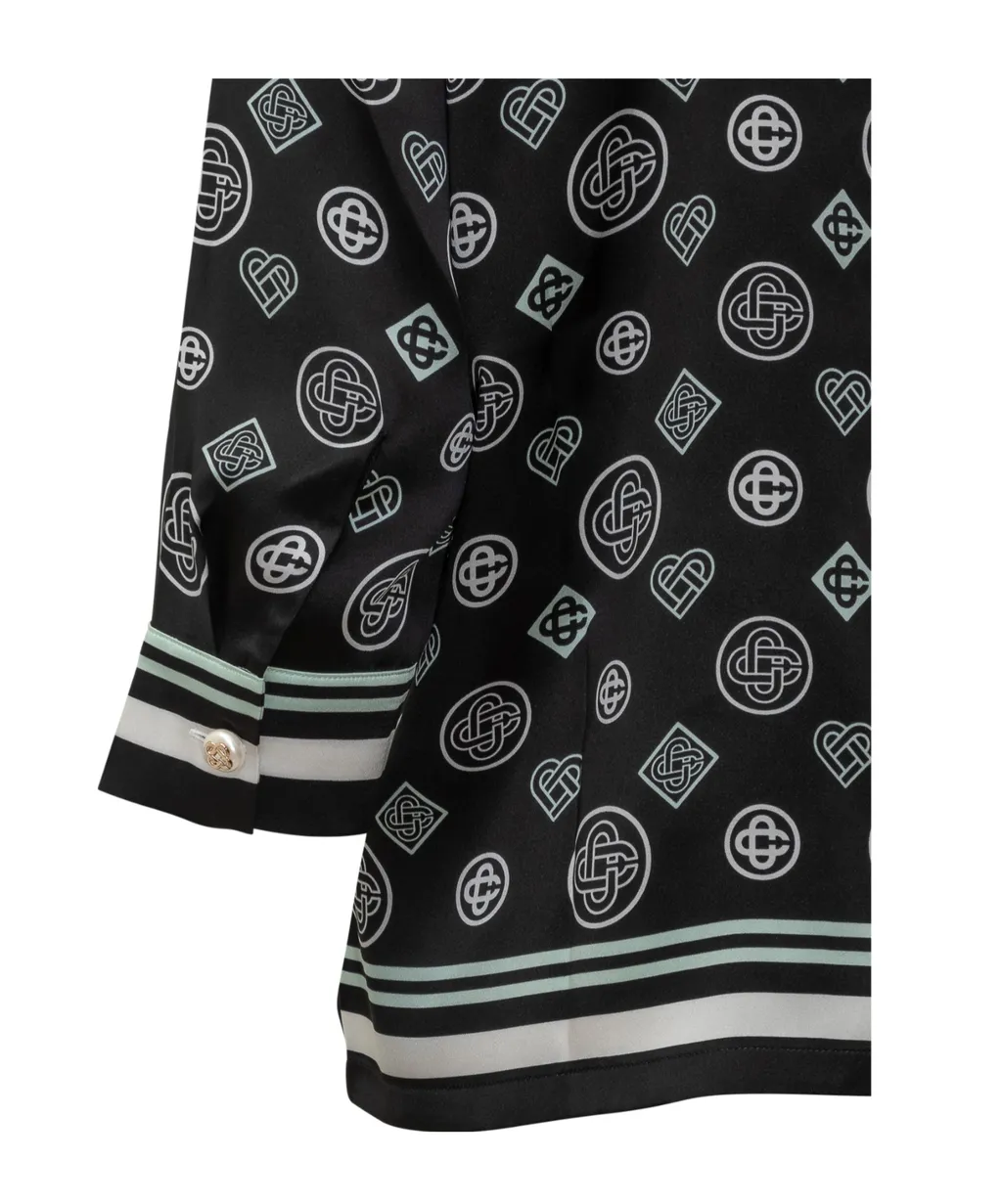 Printed Pajama Top