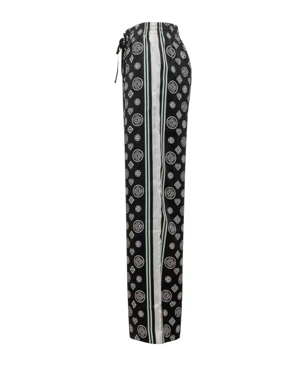 Casablanca Printed Wide-Leg Pants