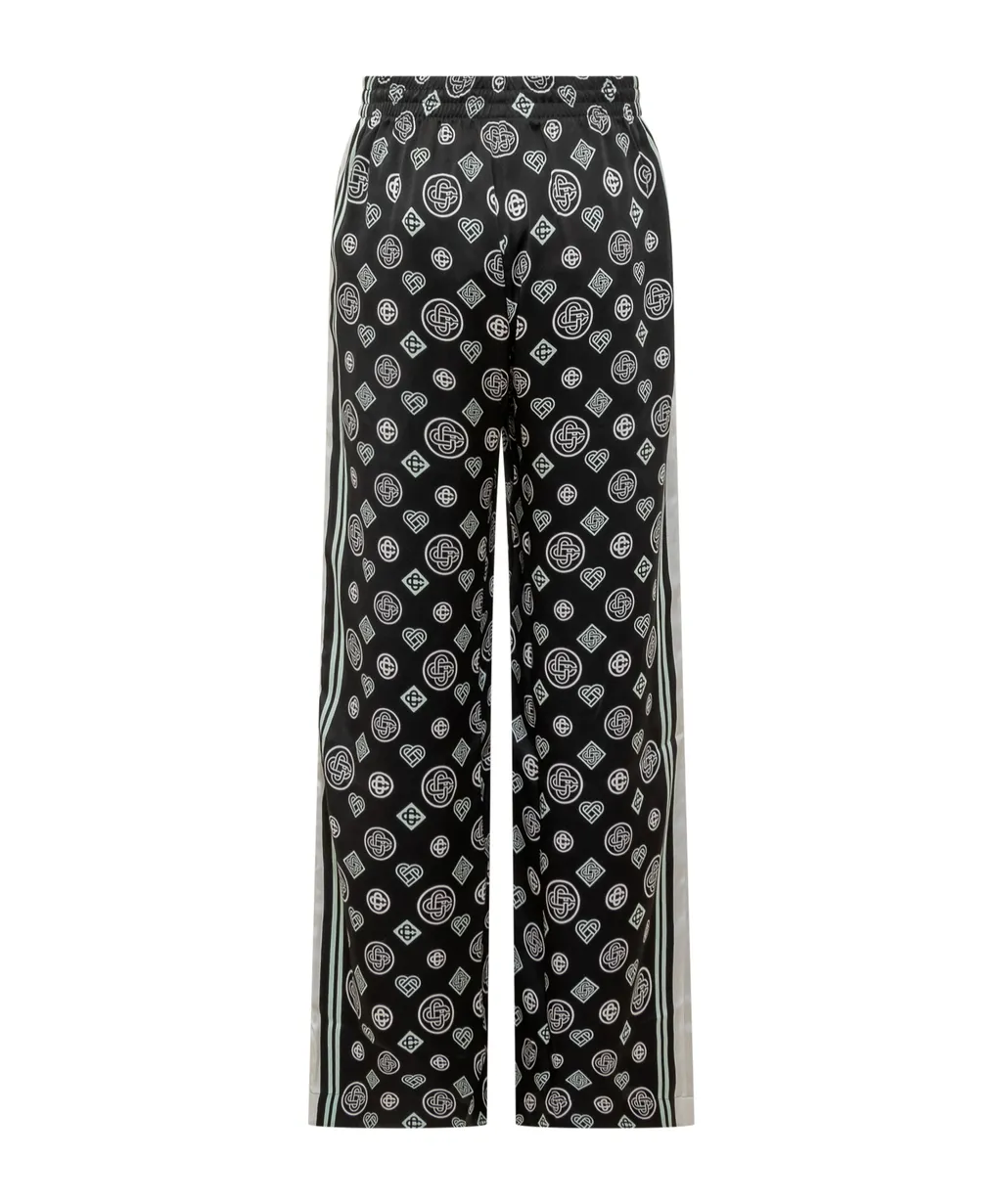 Casablanca Printed Wide-Leg Pants
