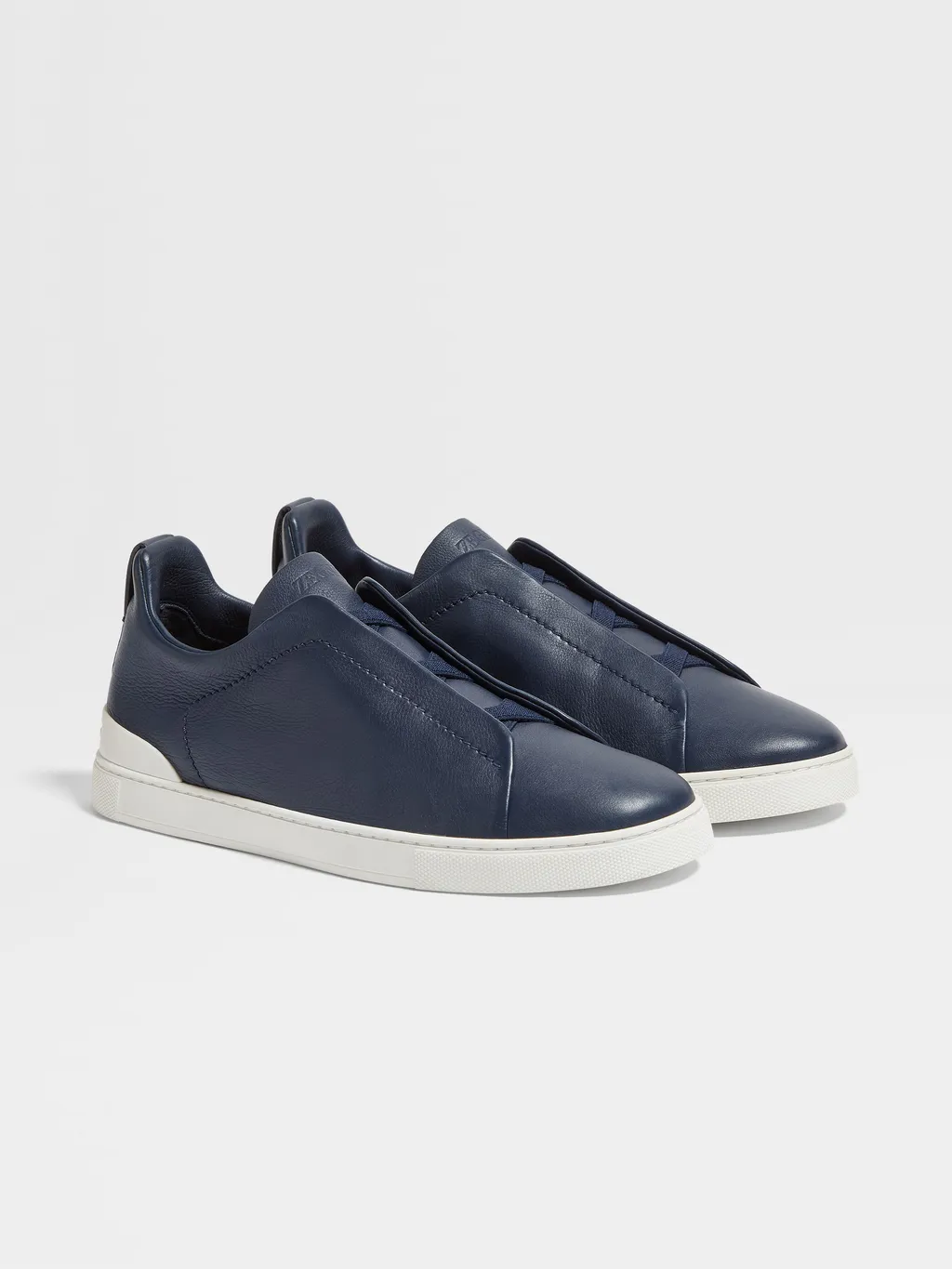 Triple Stitch Leather Sneakers