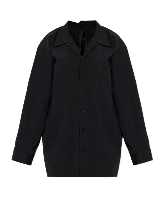 Mm6 Maison Margiela Technical Poplin Shirt Dress