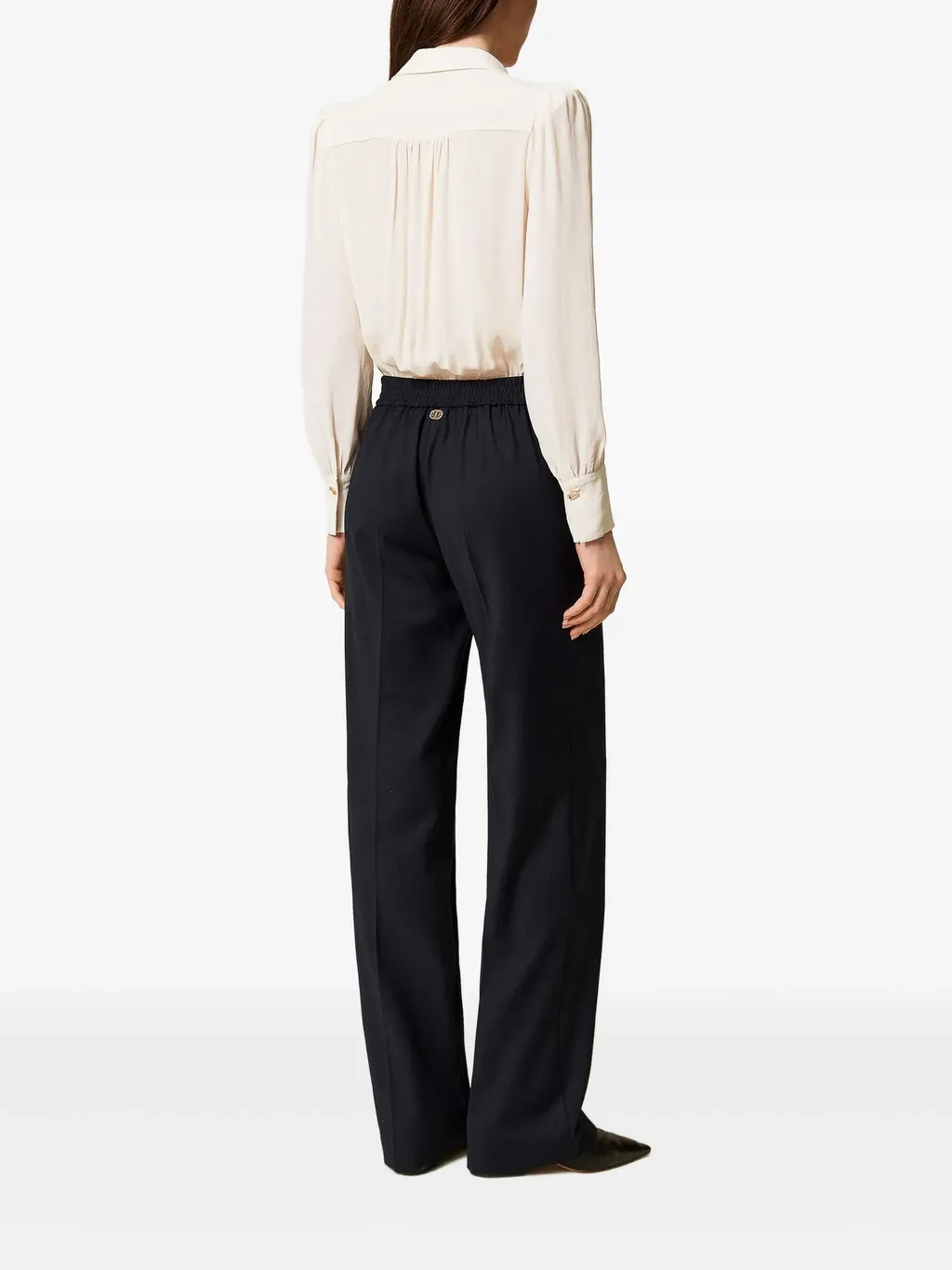 Wide-Leg Side-Pocket Trousers