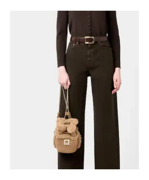 Tres Vivier Backpack In Suede And Shearling