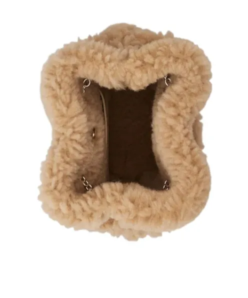 Tres Vivier Backpack In Suede And Shearling