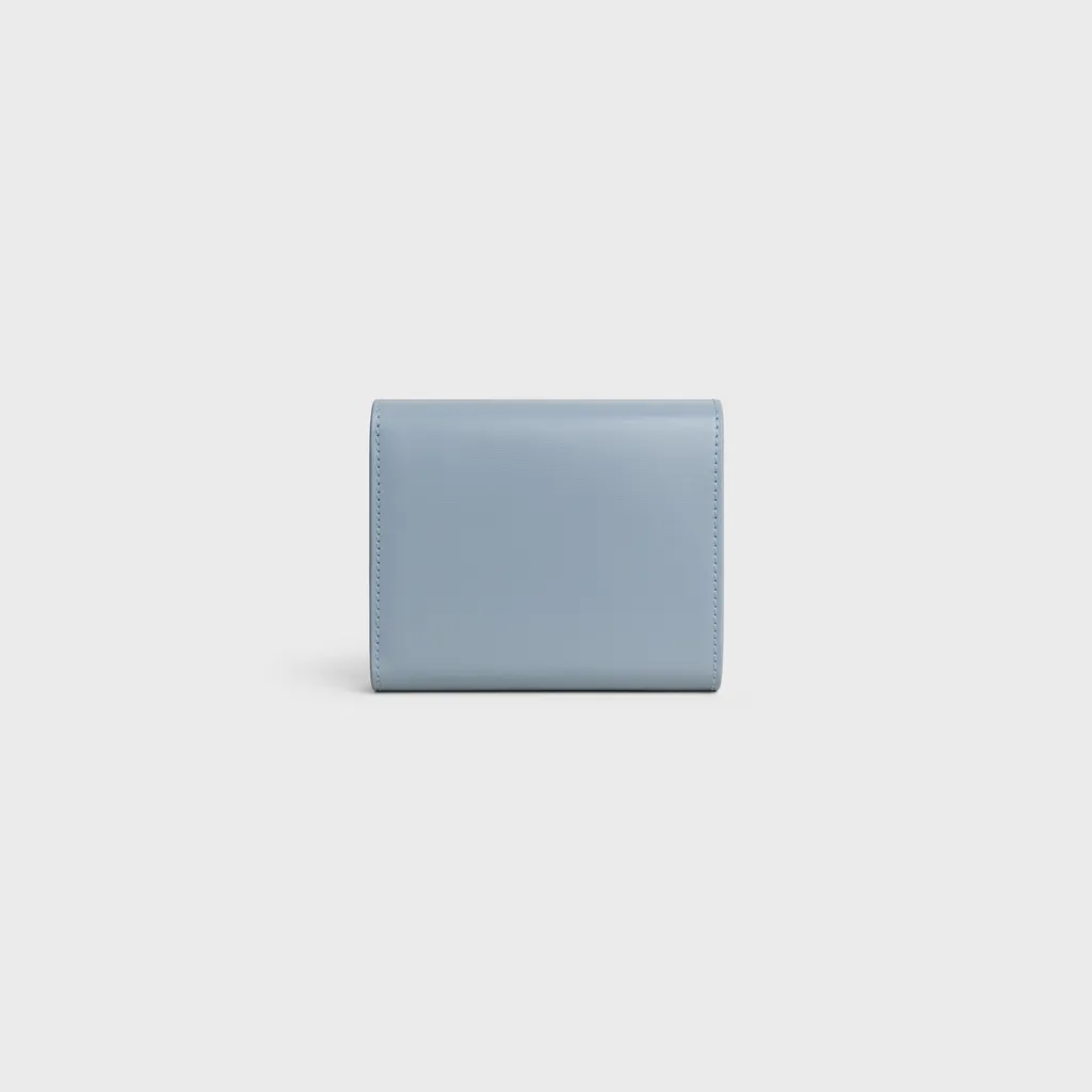 Small Flap Wallet Triomphe In Shiny Calfskin