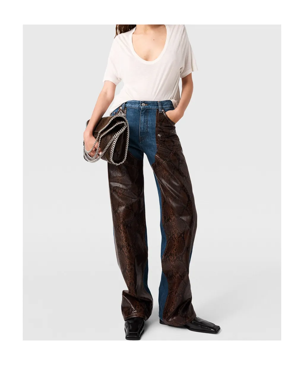 Belt Loop Denim Trousers