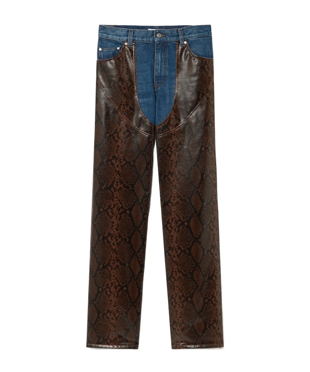 Belt Loop Denim Trousers