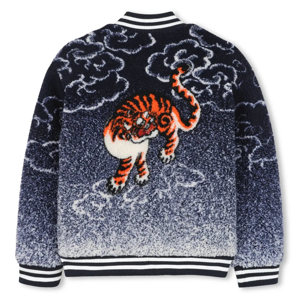 Tiger-Print Bomber Jacket