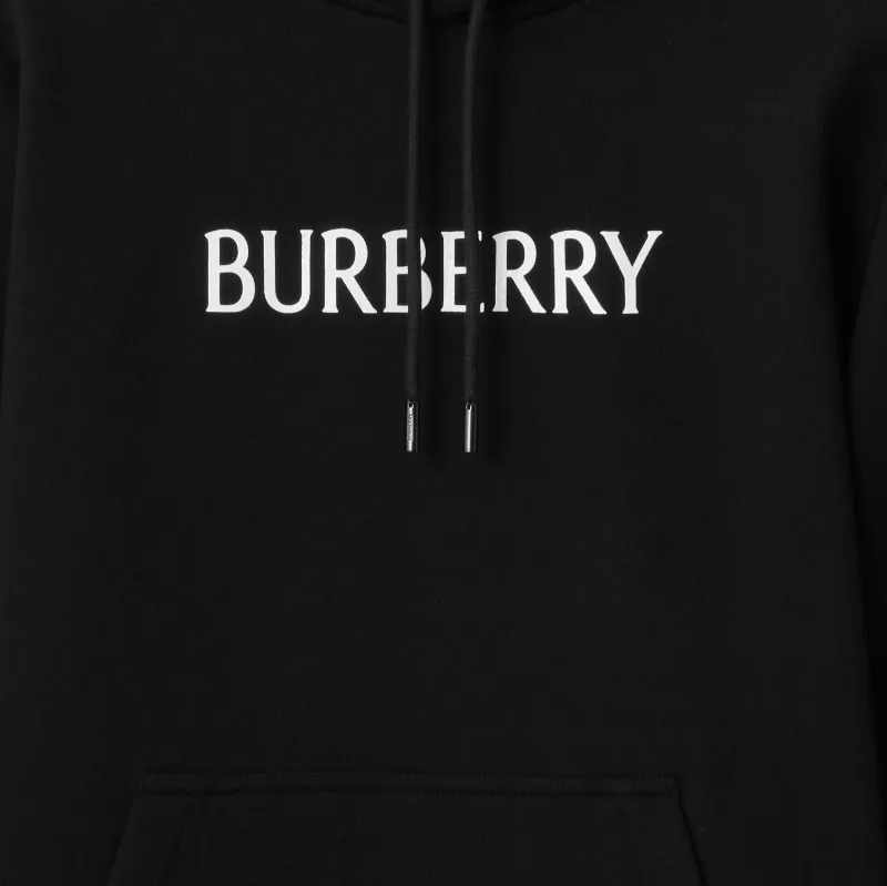 Burberry Logo Printed Drawstring Hoodie