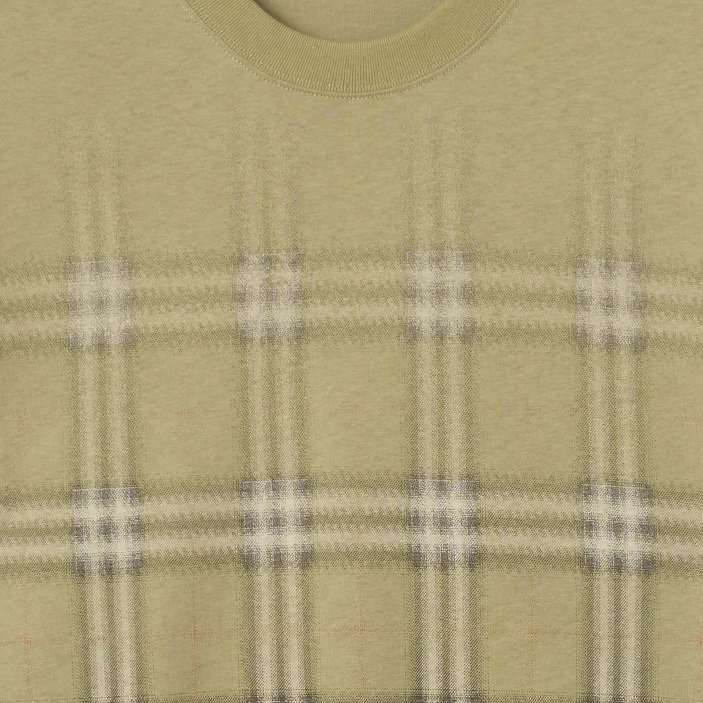 Burberry Gradient Check Crewneck T-Shirt