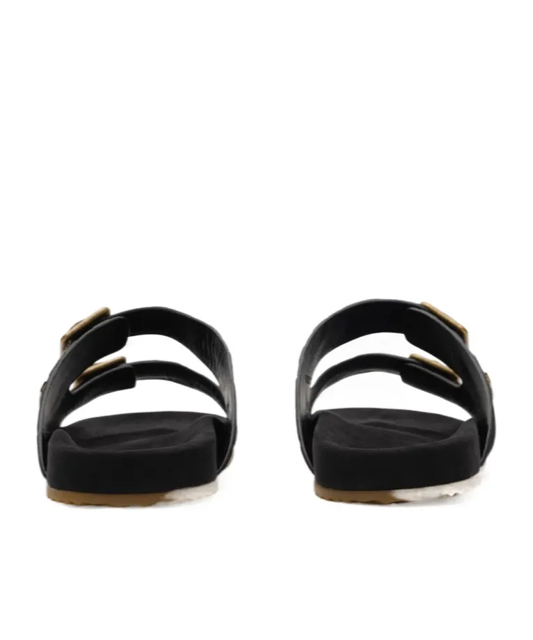 Burberry Urchin Check Buckle Flat Sandals