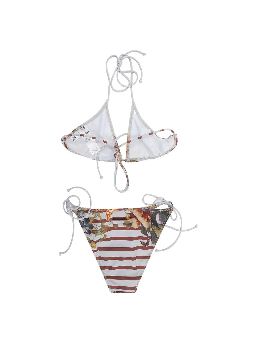 Jean Paul Gaultier Printed String Bikini Set