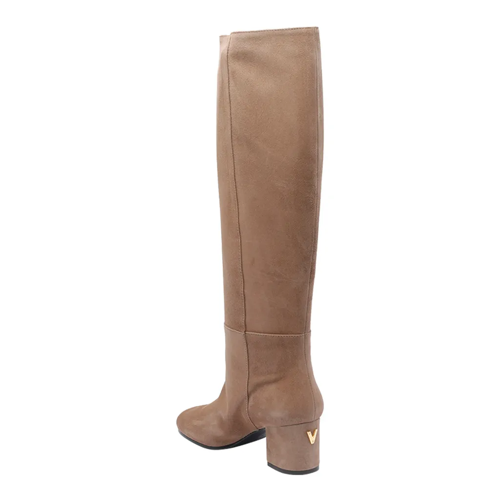 Via Roma 15 Round Toe Suede Boots