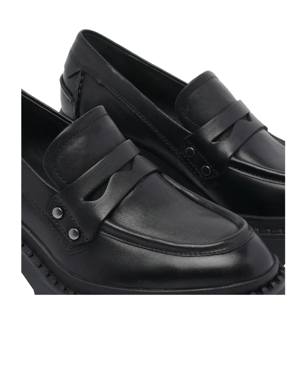 Chunky-Heeled Loafers