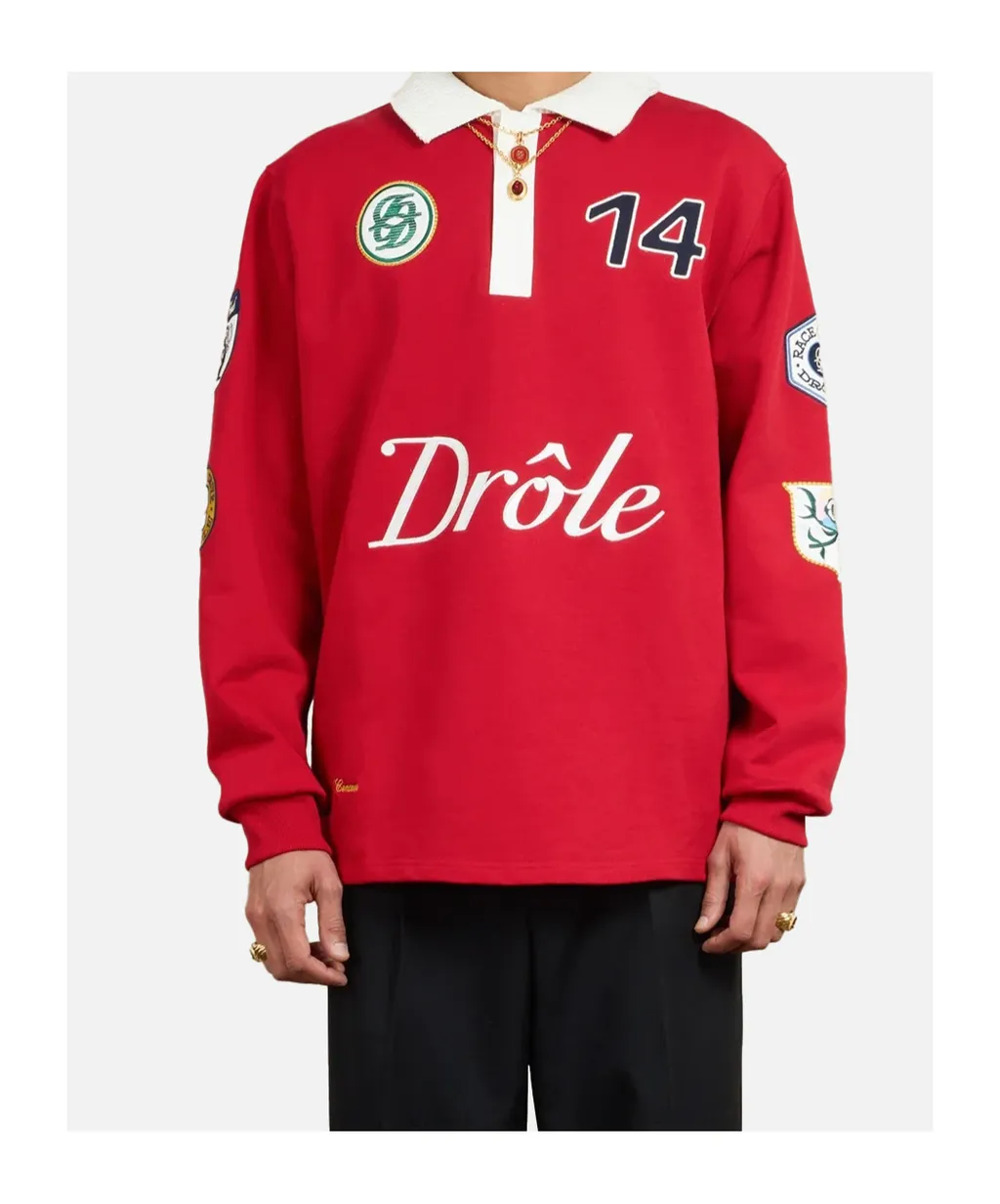 Long-Sleeved Polo Shirt