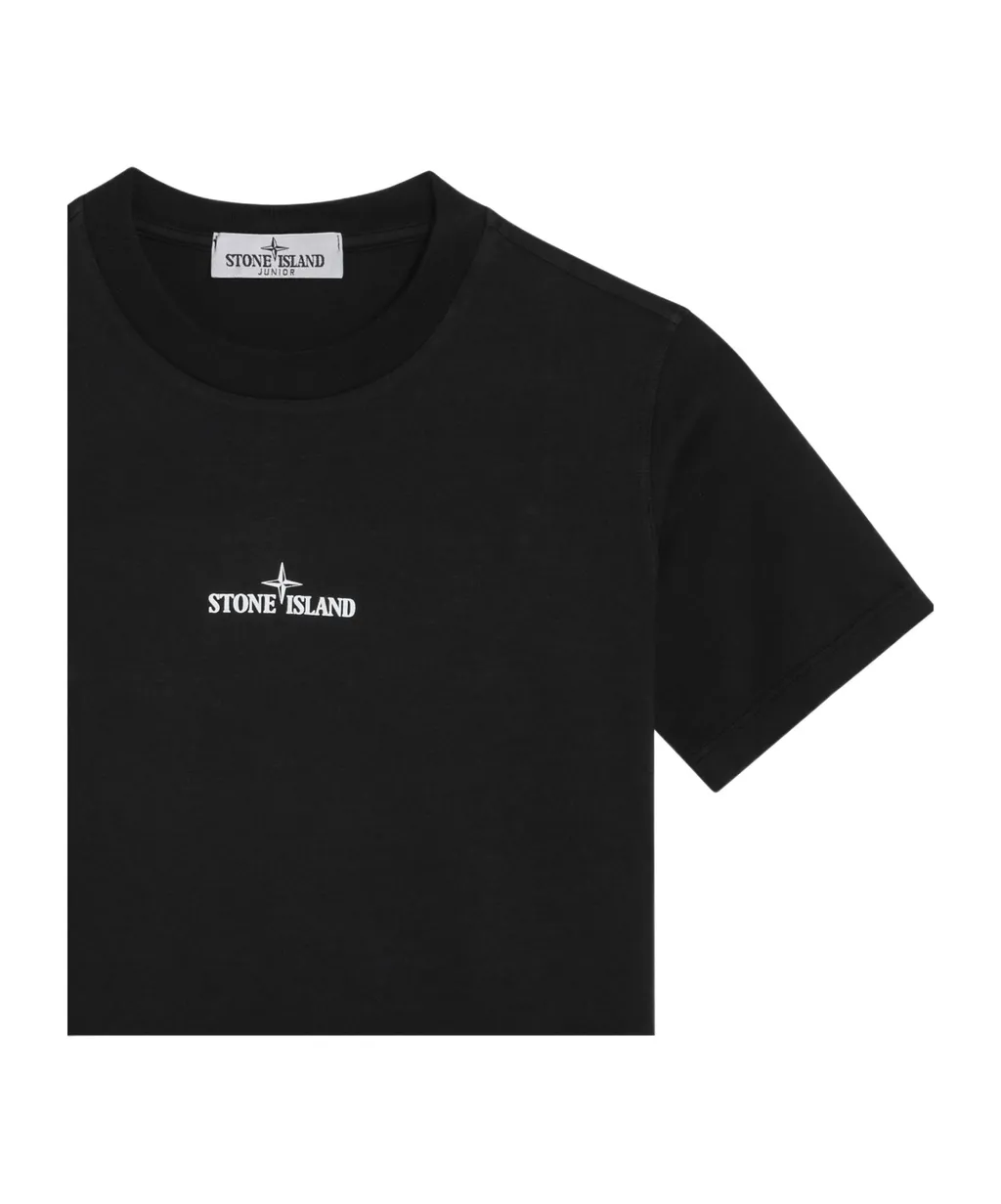 Black T-Shirt With Logo Print