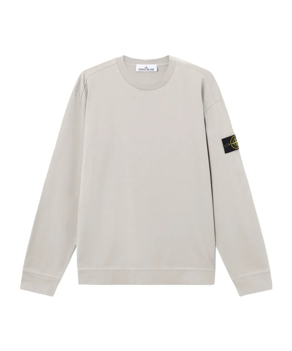Stone Island Logo Patch Crewneck Sweatshirt