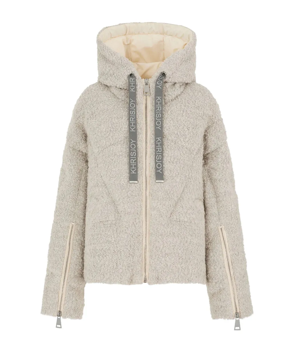 Khrisjoy Bouclé Zip-Up Oversized Jacket