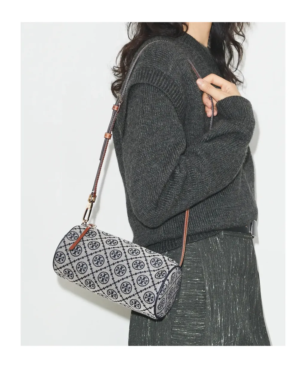 Tory Burch T Monogram Cylinder Bag