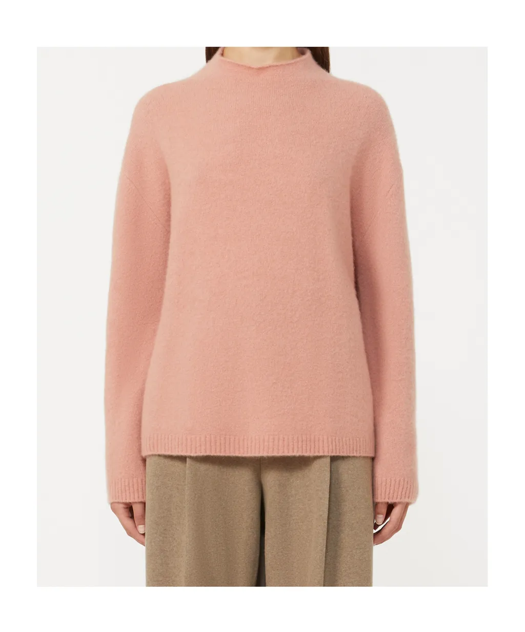 Boxy Jumper In Stretch Cashmere Yarn