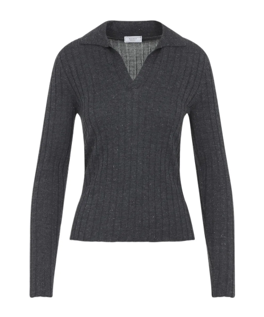 Peserico Ribbed Lurex Knitwear
