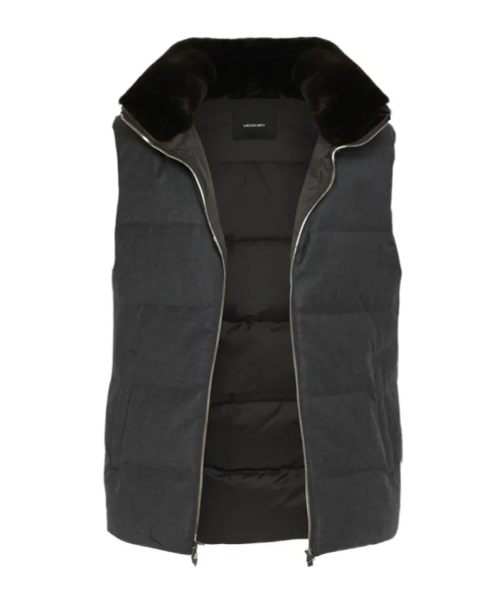 Fur-Collar Gilet