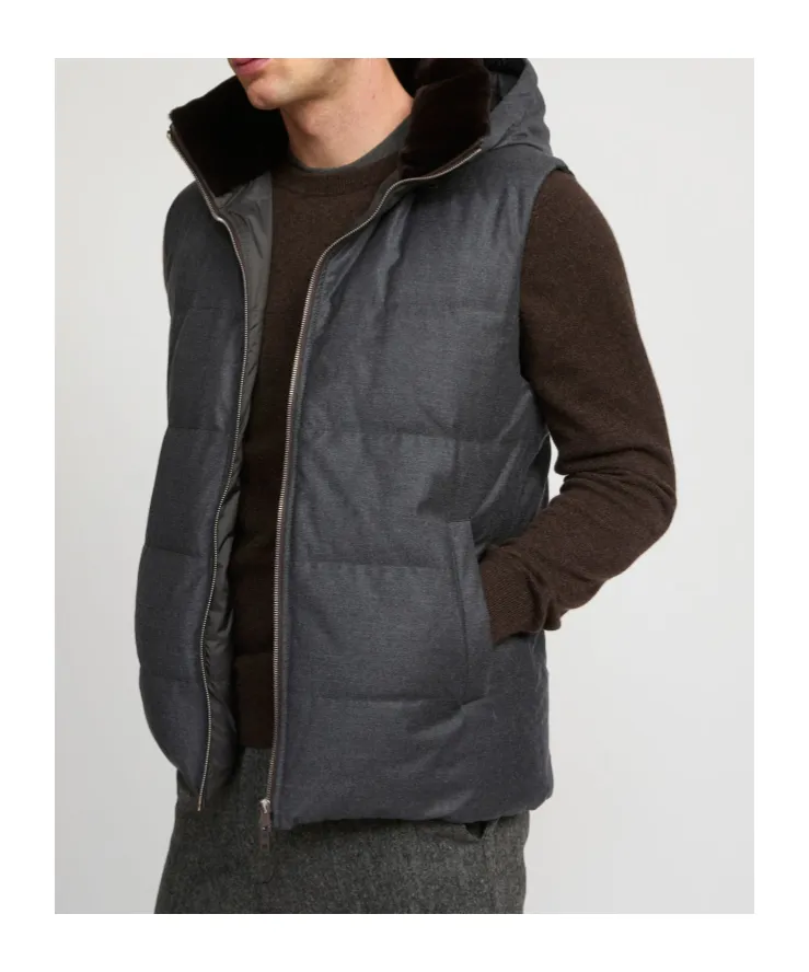 Fur-Collar Gilet