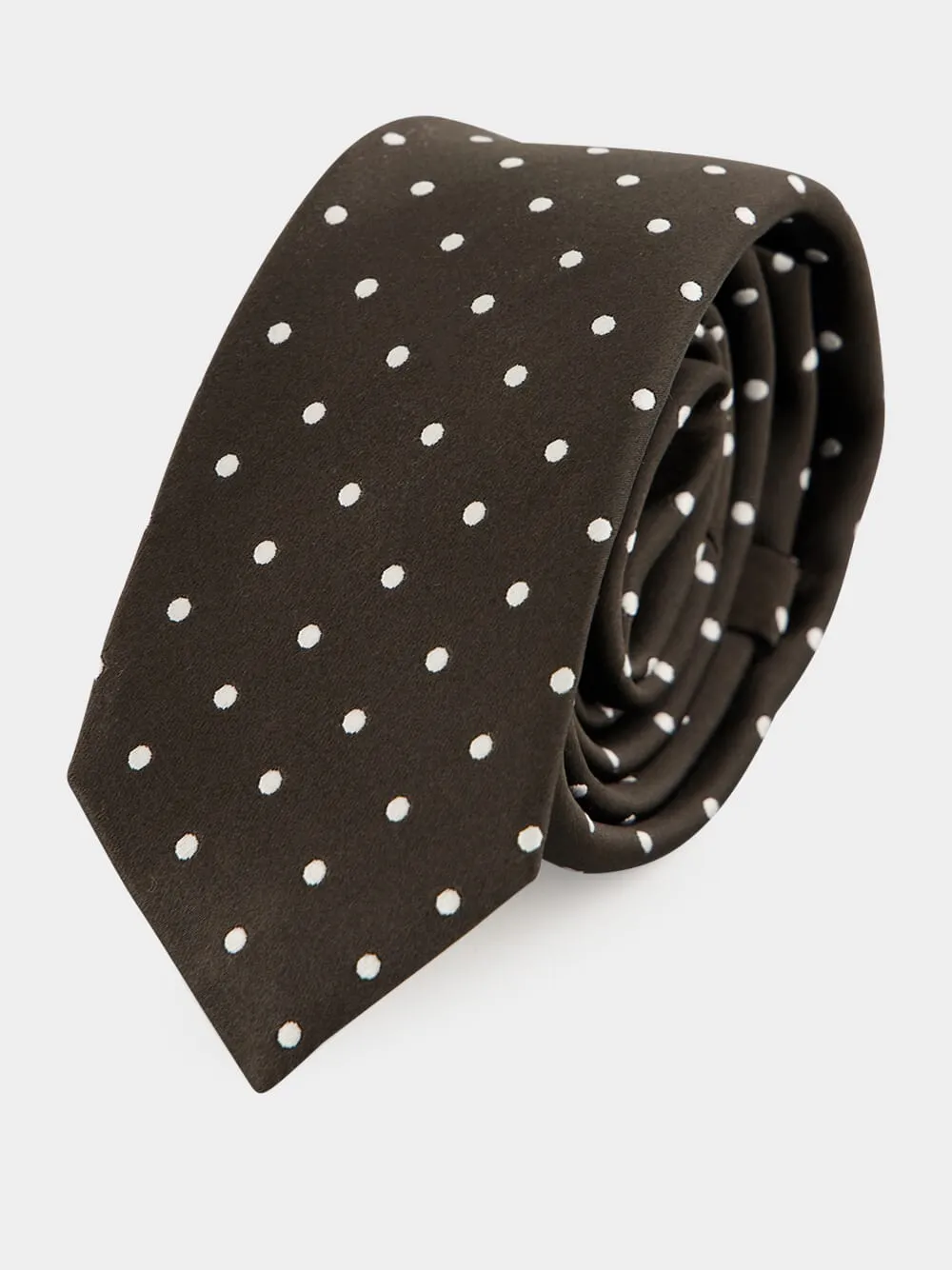 Tom Ford Polka Dot Printed Tie