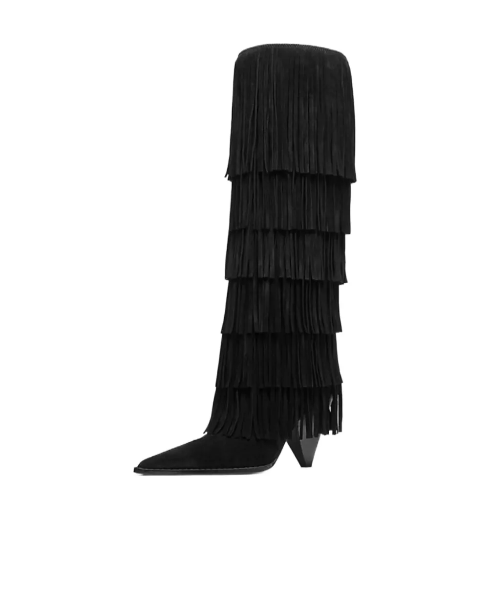 Jayla Suede Fringed Boot