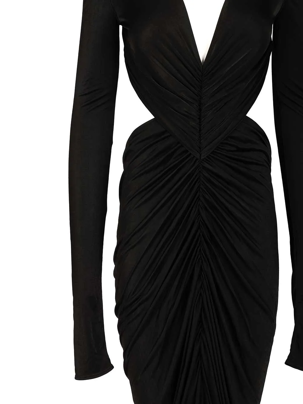 Rick Owens Poppy V-Neck Gown Dress