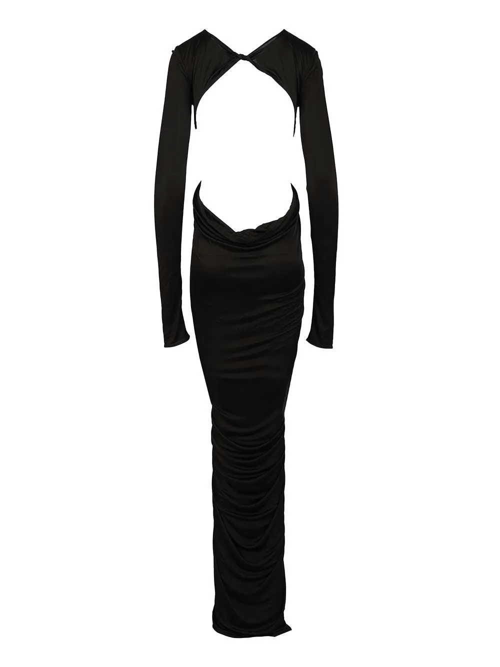 Rick Owens Poppy V-Neck Gown Dress