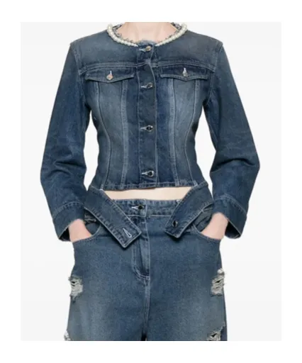 Long-Sleeved Denim Jacket