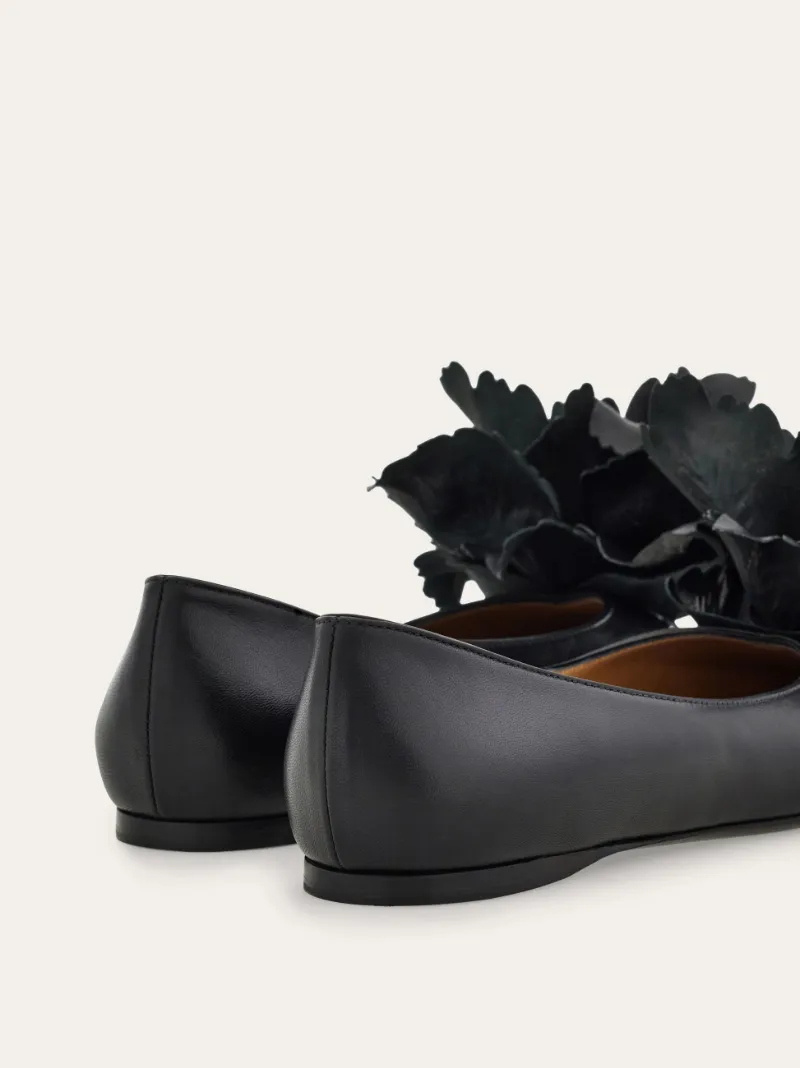 Flower Embellished Ballet Flat