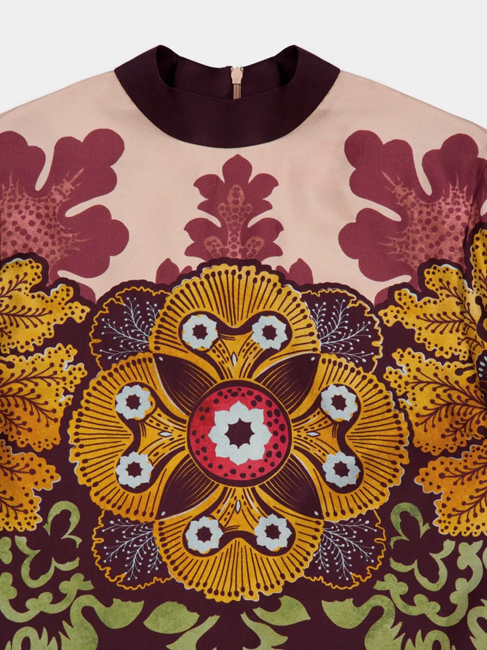 Floral-Print Long-Sleeve Blouse
