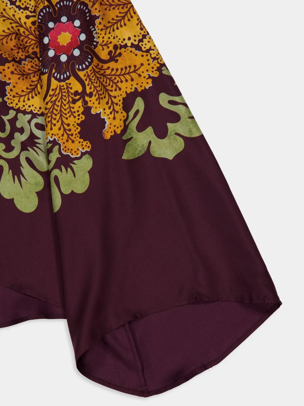 Floral-Print Long-Sleeve Blouse