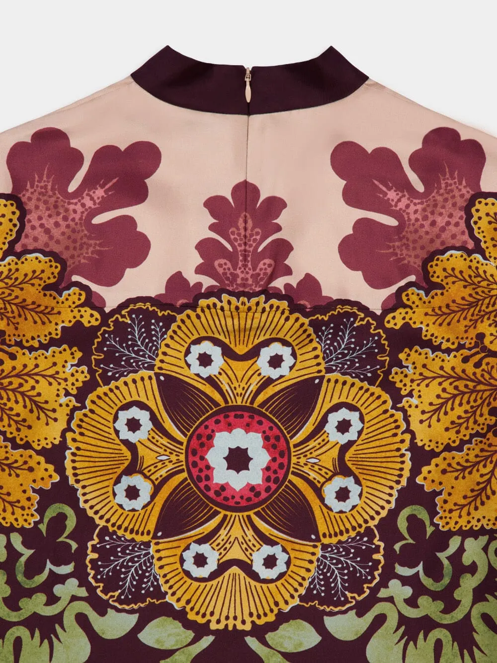 Floral-Print Long-Sleeve Blouse