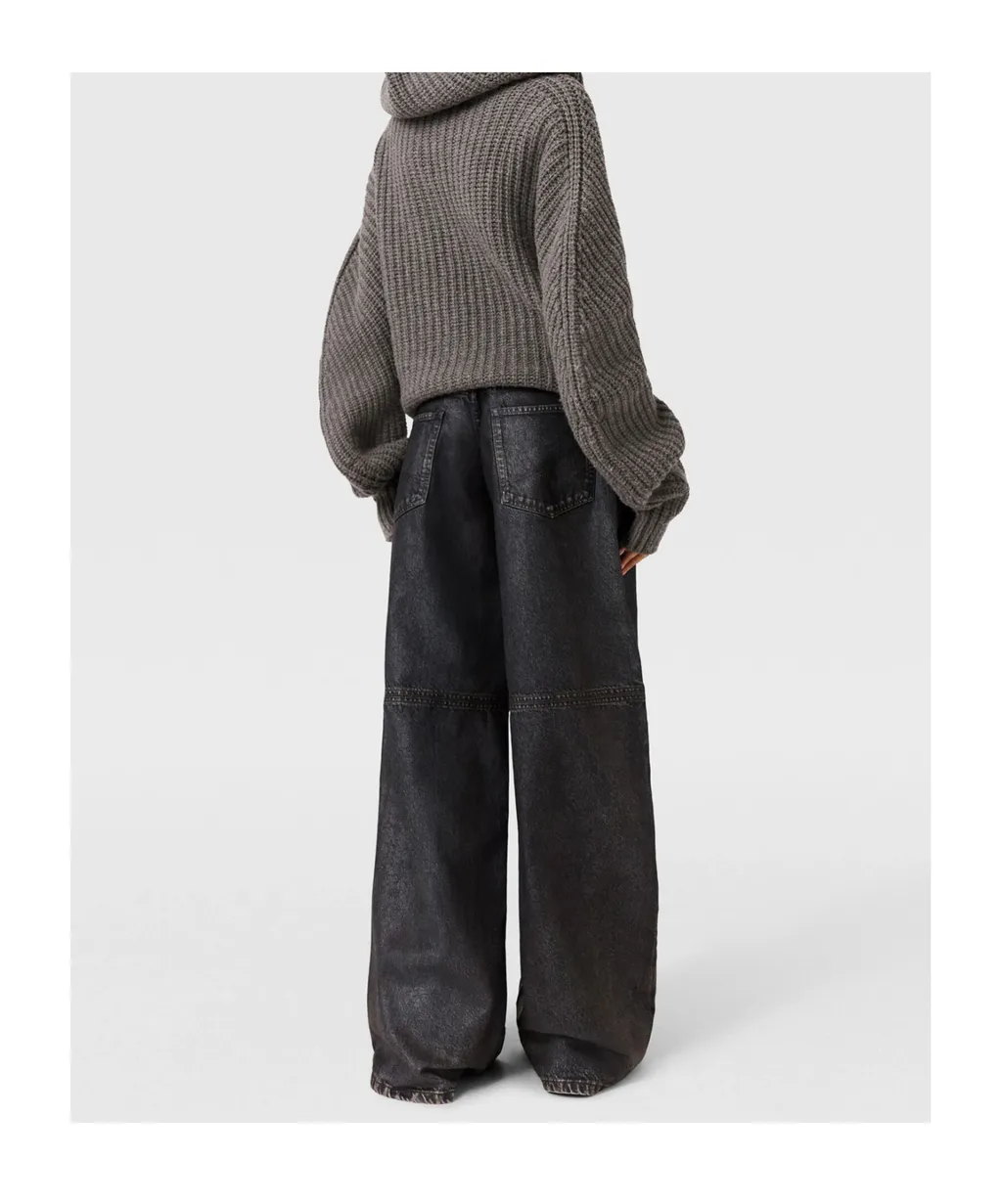 Stella Mccartney Waxed-Finish Straight-Leg Denim Jeans