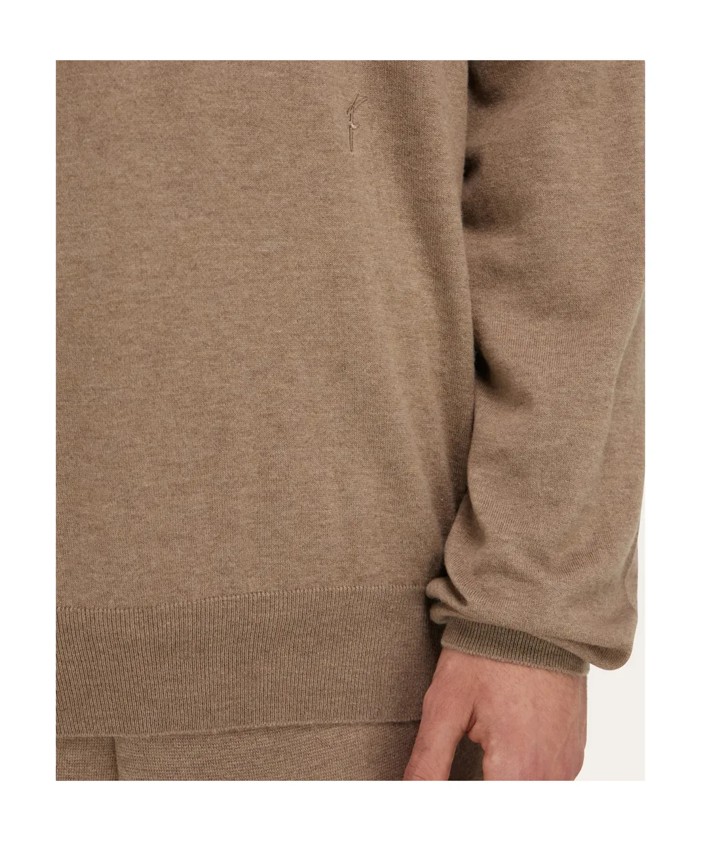 V-Neck Sweater With Pocket Detail