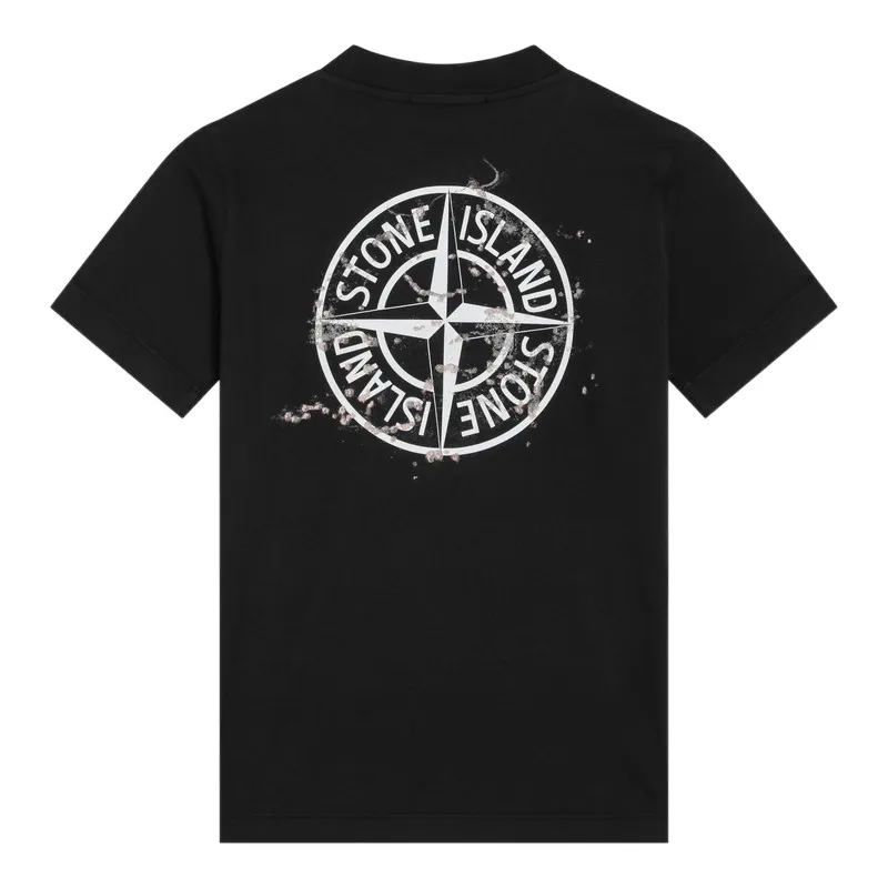 Stone Island Junior Logo Printed Crewneck T-Shirt