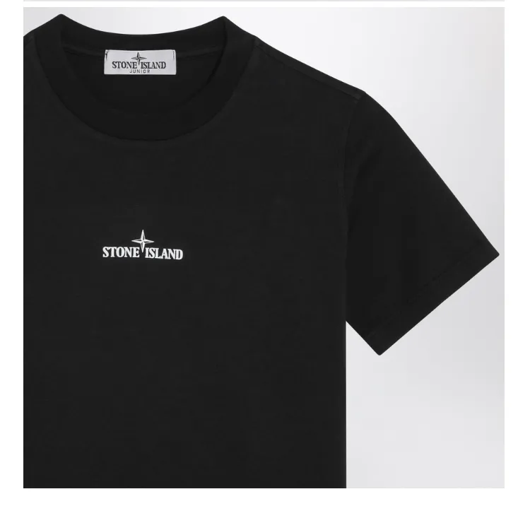 Stone Island Junior Logo Printed Crewneck T-Shirt