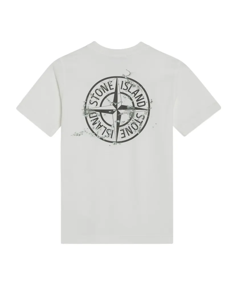 Stone Island Junior Logo Printed Crewneck T-Shirt