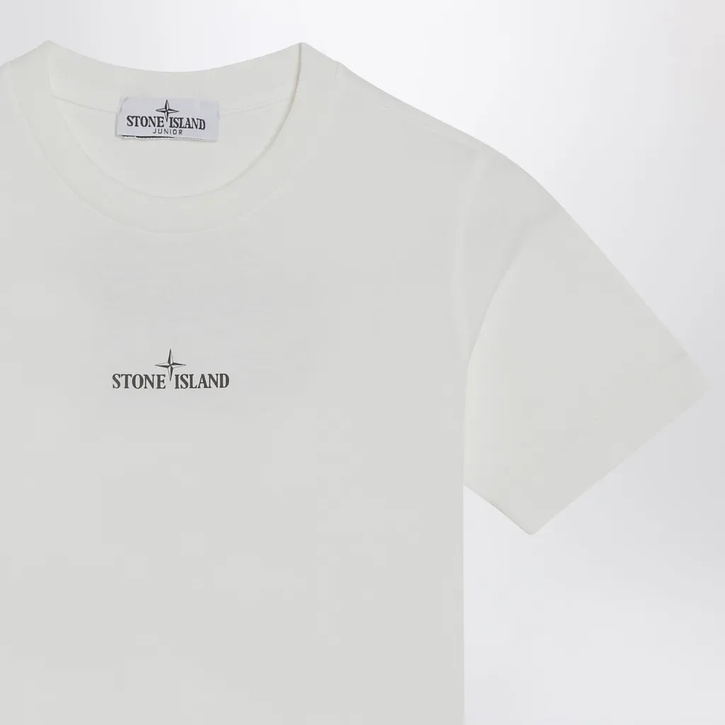Stone Island Junior Logo Printed Crewneck T-Shirt