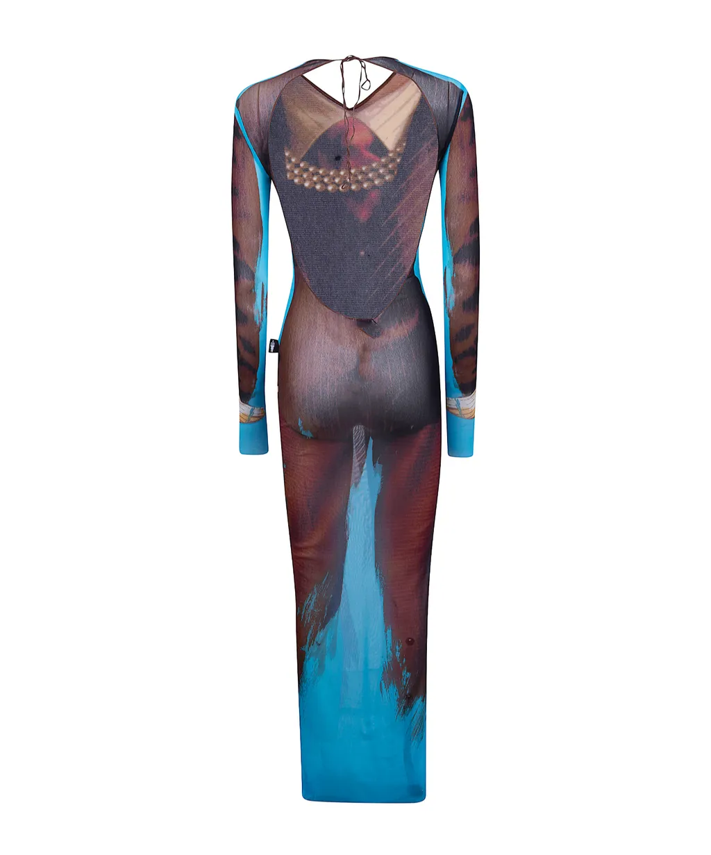 Tennis Open-Back Maxi Dress