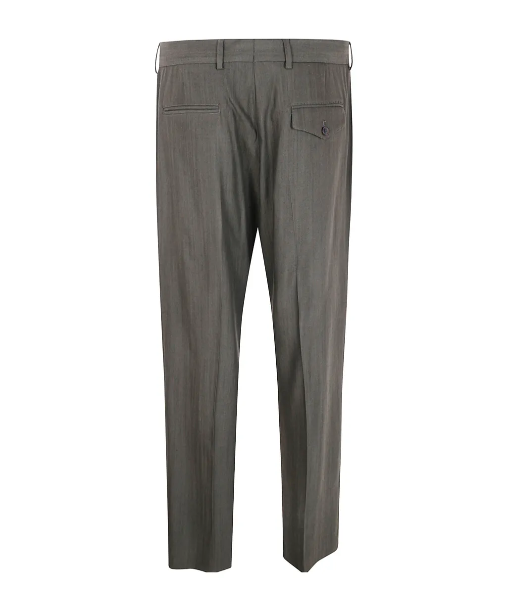 Pleat-Detail Trousers