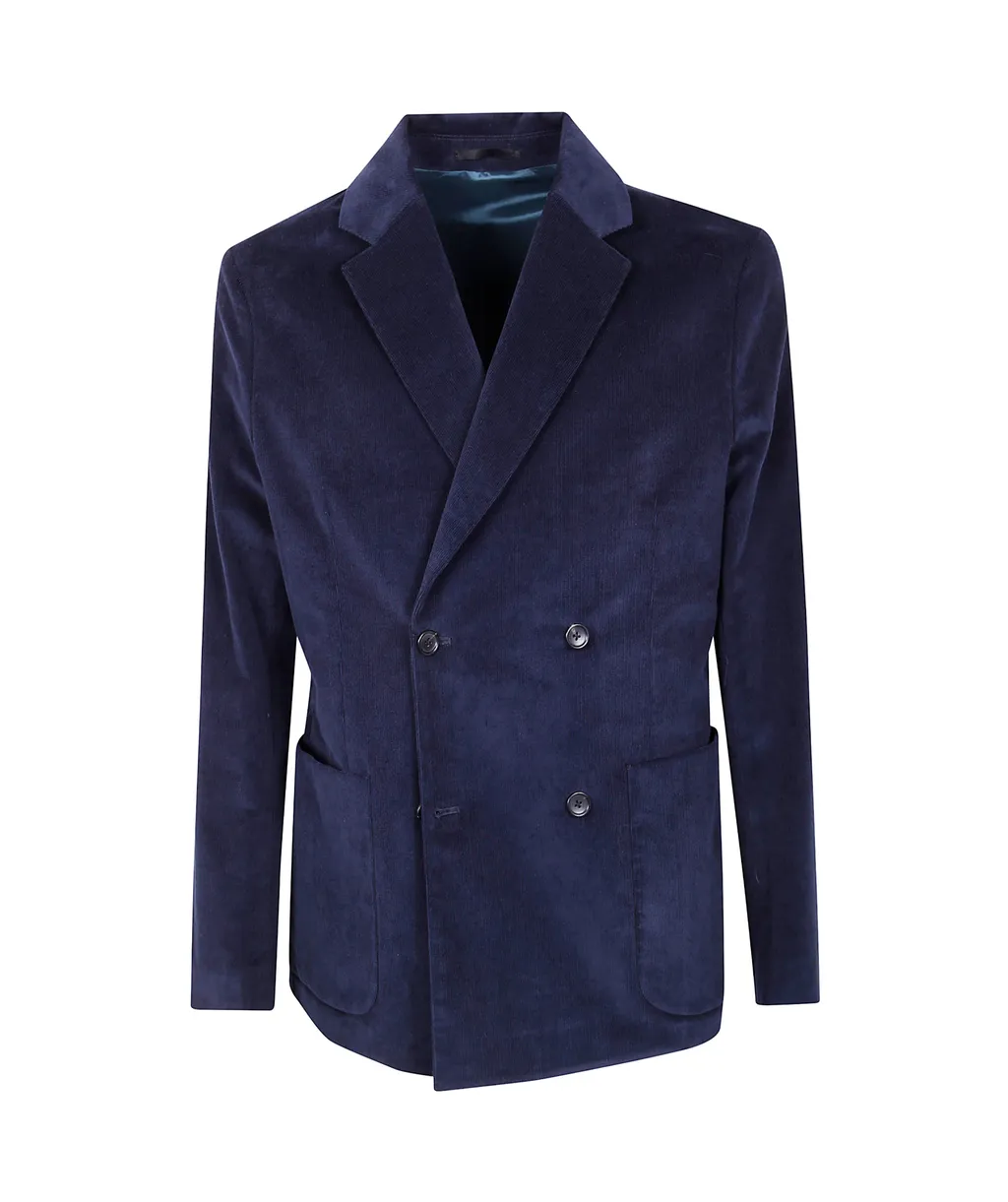 Ps Paul Smith Double-Breasted Corduroy Blazer