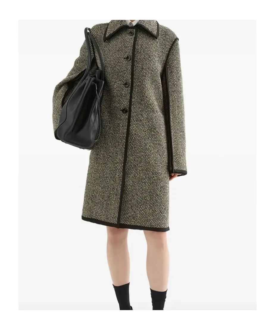 Jil Sander Tweed Coat