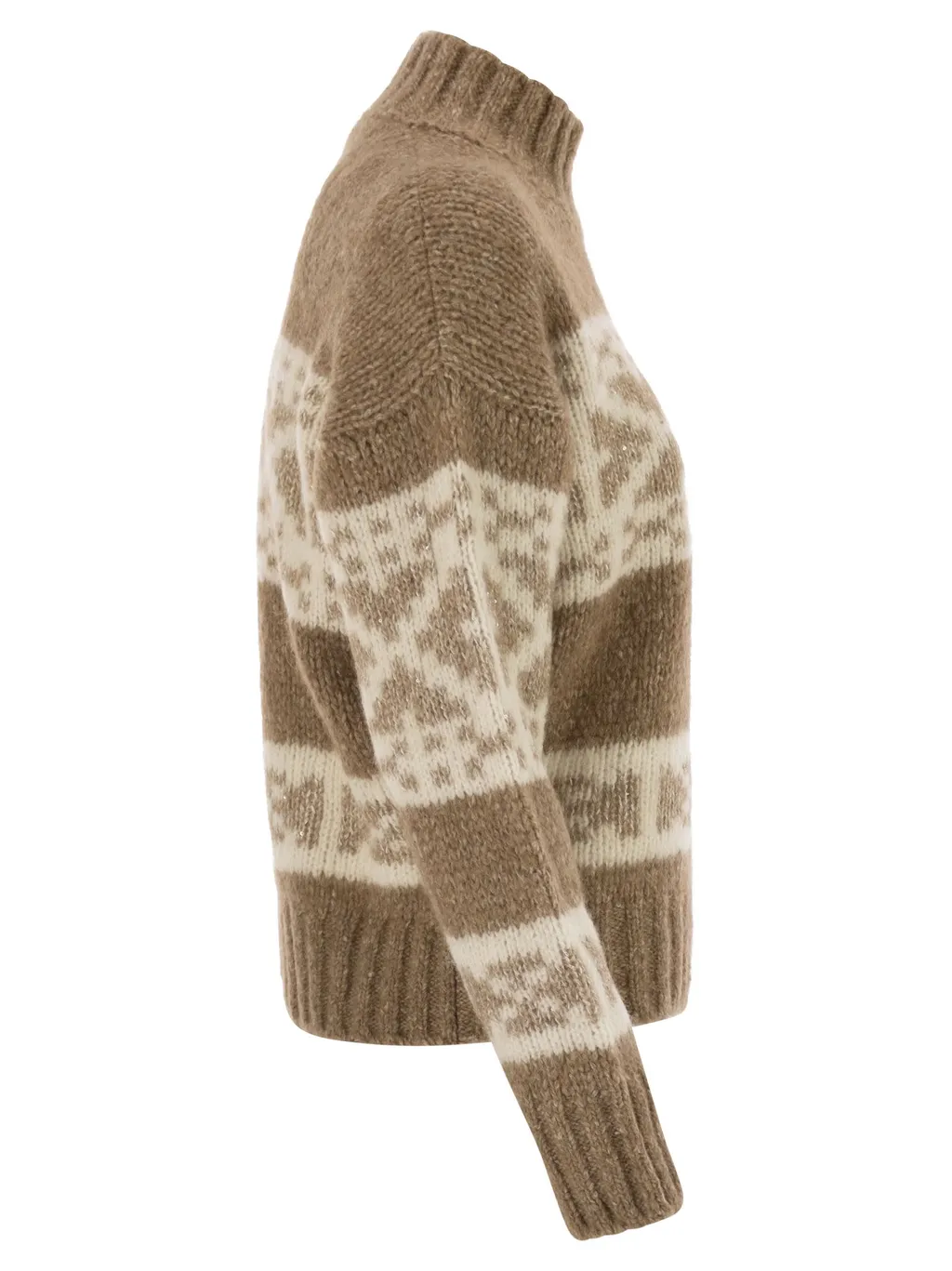 Peserico Geometric High Neck Knitwear