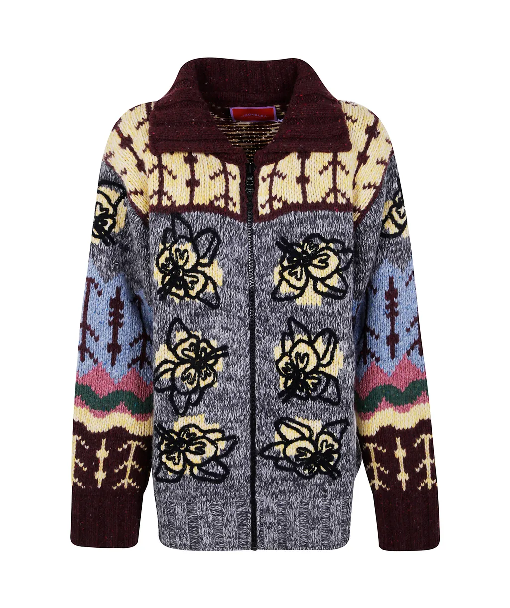 La Doublej Chalet Embroidered Cardigan