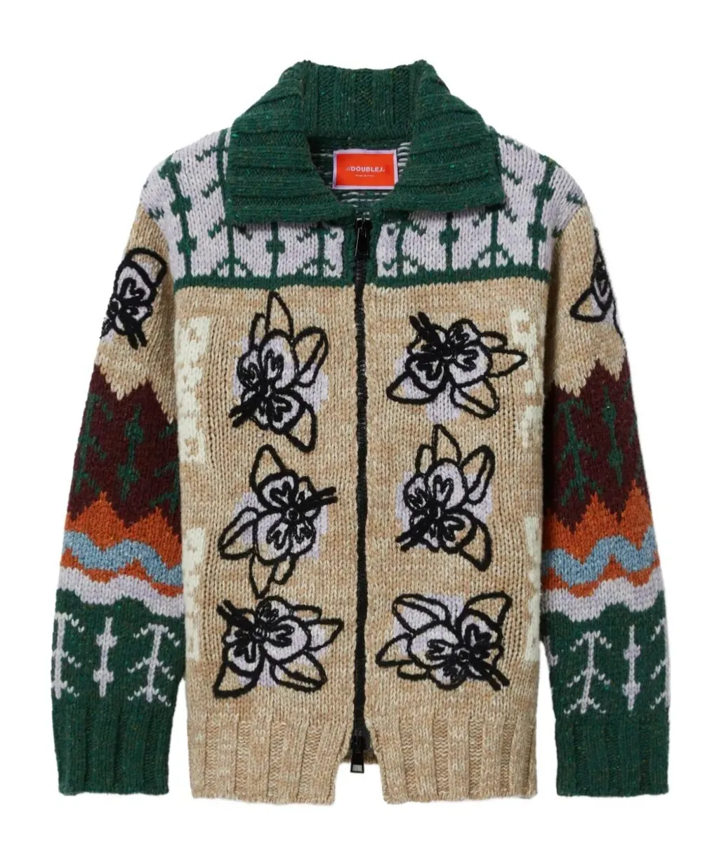 La Doublej Chalet Embroidered Cardigan
