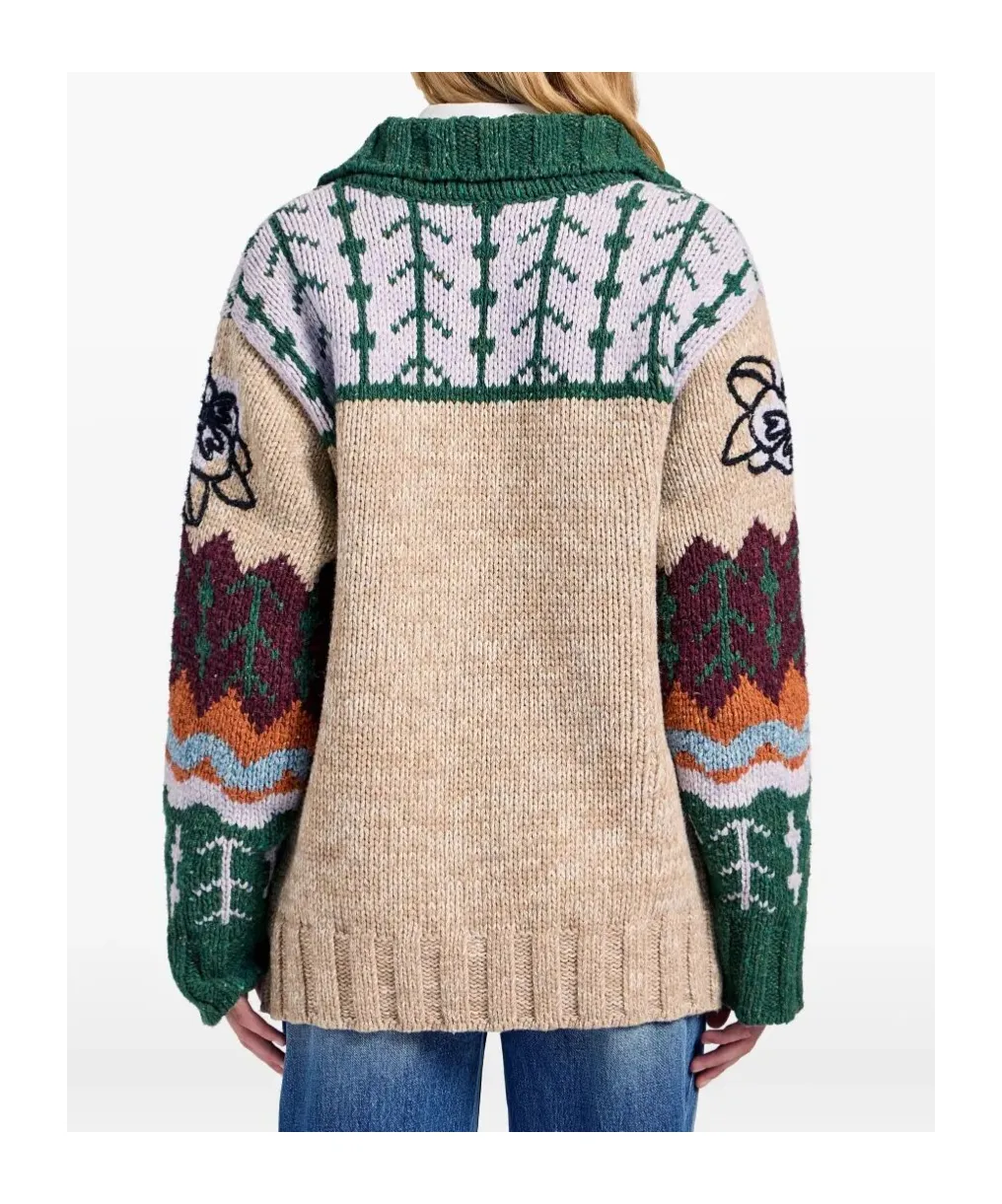 La Doublej Chalet Embroidered Cardigan